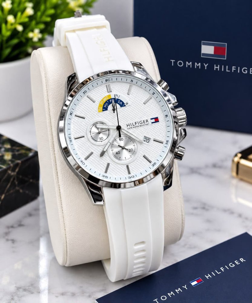 Montre chronographe bracelet silicone