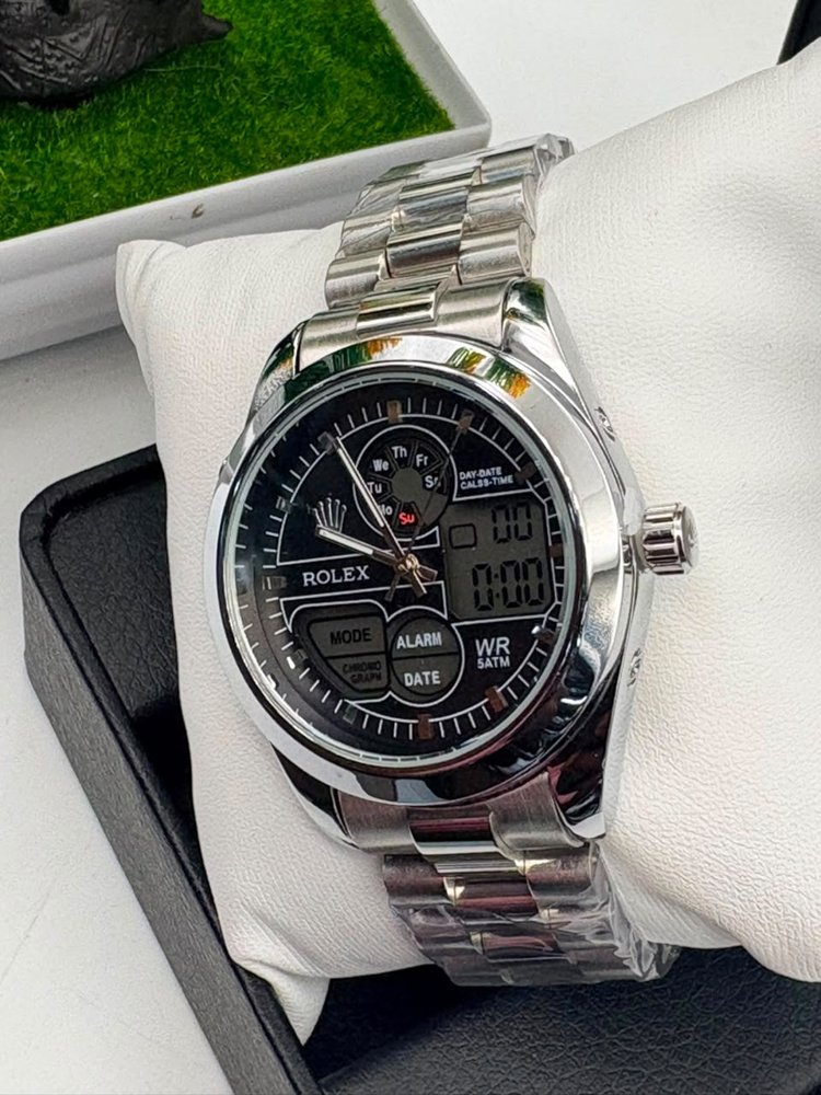Montre digitale acier