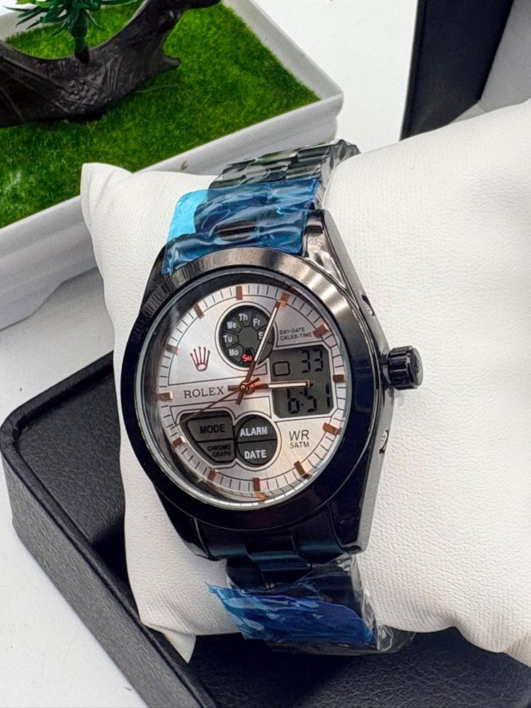 Montre digitale acier